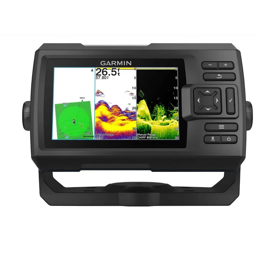 GPS Garmin Striker Vivid 5CV + Transdutor GT20 para Pesca - Preto