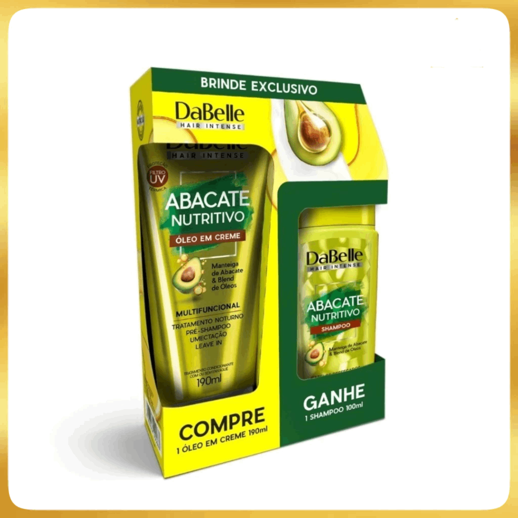 Dabelle Hair Óleo Em Creme Capilar 190Ml GRATIS shampoo de abacate 100ml