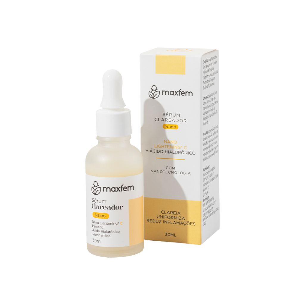 Sérum Clareador Íntimo, Clareia e Uniformiza Tons, Reduz Inflamação  - Maxfem
