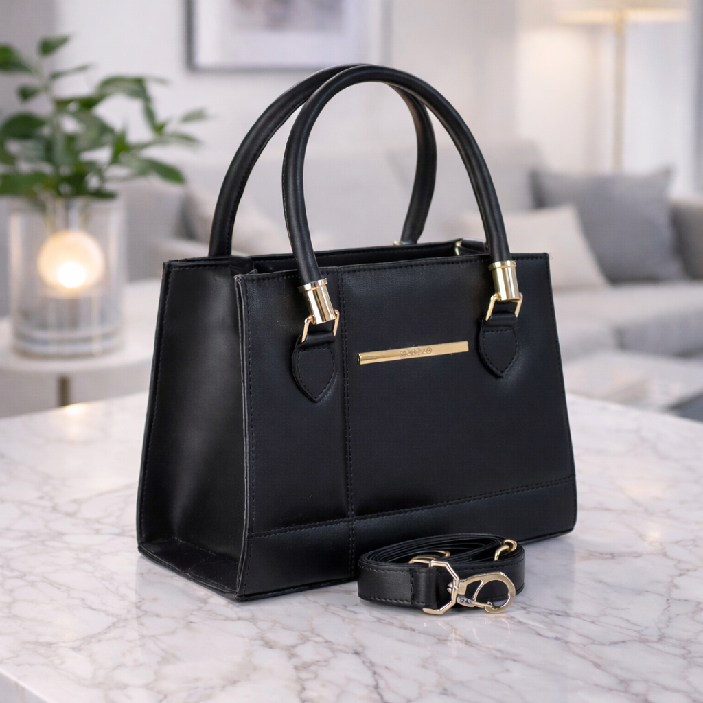 Bolsa Feminina Pequena Transversal Quadrada de Ombro e de Mão Básica Moderna