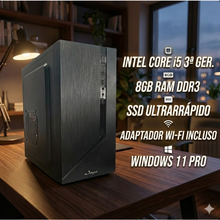 PC CPU Intel Core i5 3ª Ger Turbo 8GB RAM SSD 240GB WIFI Envio imediato - Rápido e Barato
