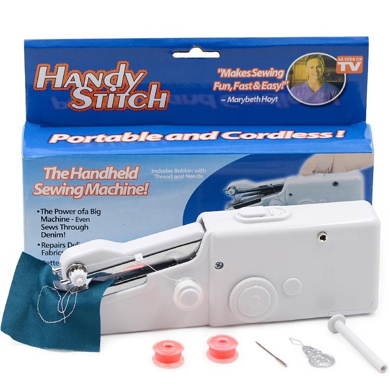 Máquina de Costura Manual Portátil Mini｜Funciona a Pilhas para Reparos Rápidos em Casa e Viagem