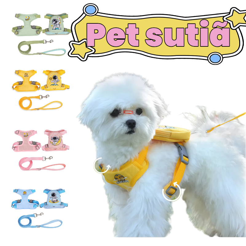 Peitoral animal de estimação para Guia Durável Bolsa Leve Removível Perfeito para Viagens Curtas