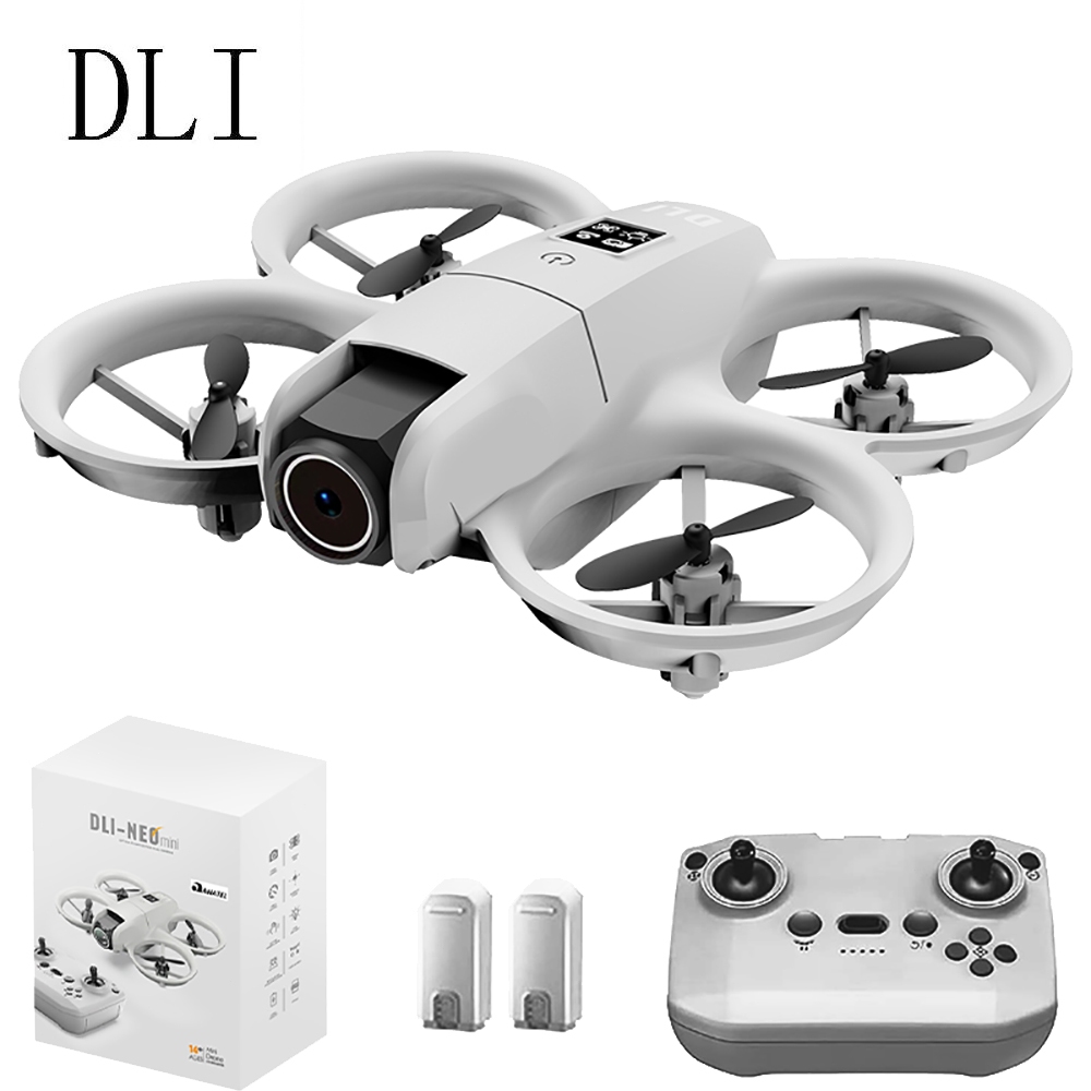 DLI MINI Drone HD Profissional WIFI Dual Cmaera Altitude RC Quadcopter Brinquedos 2 Baterias