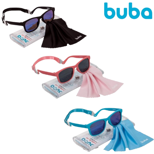 Óculos Infantil c/ Alça Armação Flexivel Proteção UVA UVB Original BUBA