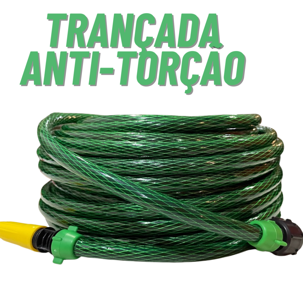 Mangueira De Jardim Trançada Tripla-Camada 50 Metros