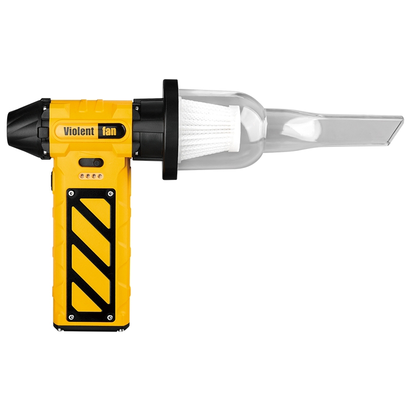 Soprador Com Aspiração Mini Turbo Portátil Sem Fio Amarelo E Aspirador 8000mAh Vento Forte 13000RMP USB-C