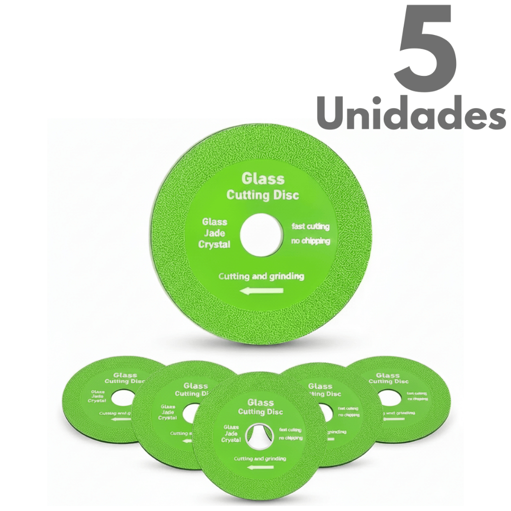 Disco para Corte de Vidro Diamantado Ultrafino 100mm Mármore e Cerâmica Esmerilhadeira 4 Porcelanato