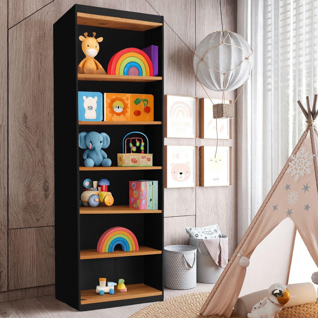 ENVIO FULL Estante livreiro organizador multiuso multifuncional prateleiras 6 nichos Gold Cores