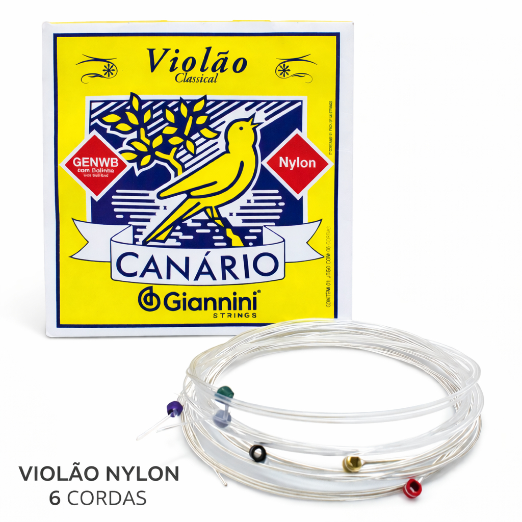 ENCORDOAMENTO GIANNINI VIOLÃO GENWB NYLON C/BOLINHA