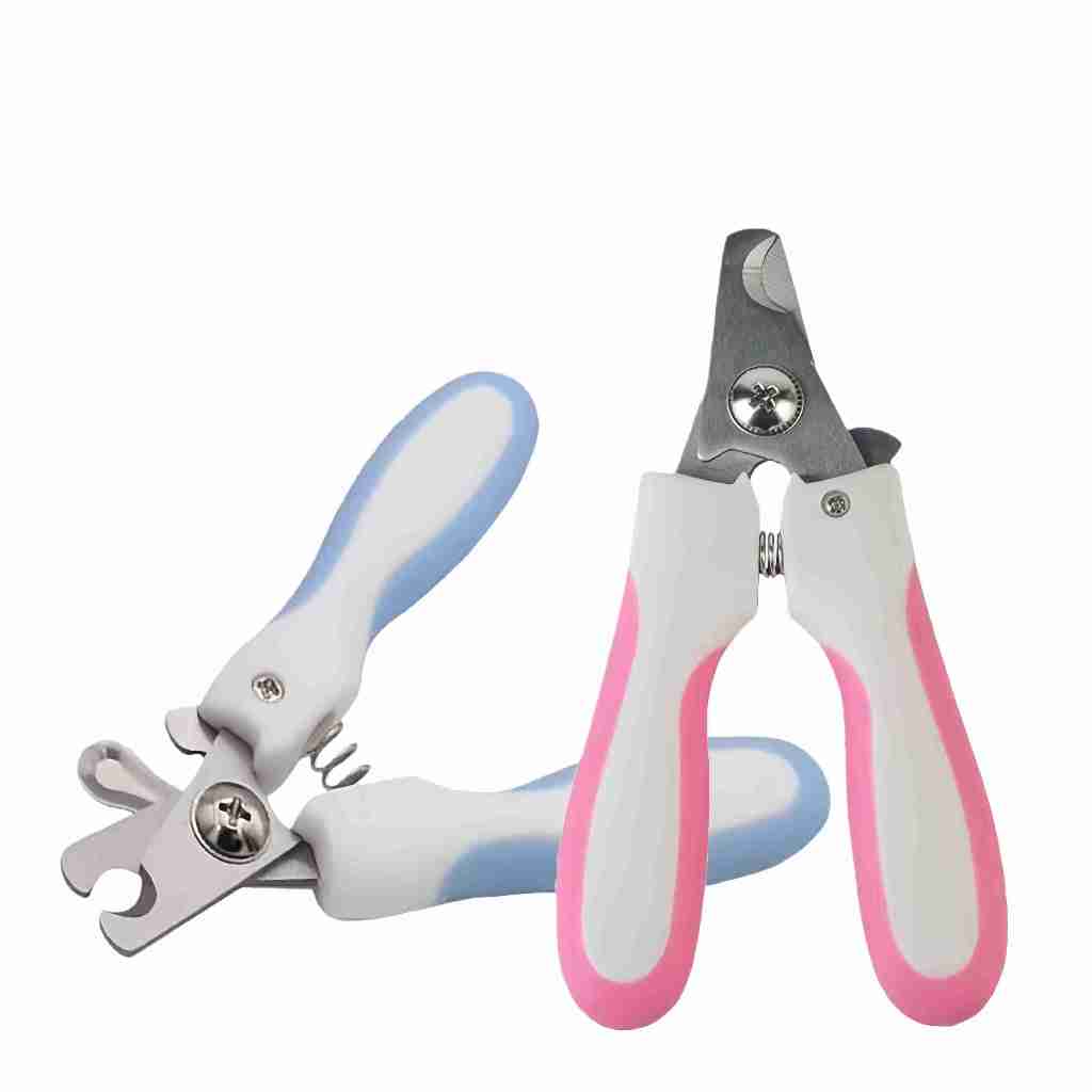 Cortador de Unhas para Pets Cachorros e Gatos, Retorno Automático com Punho de Borracha