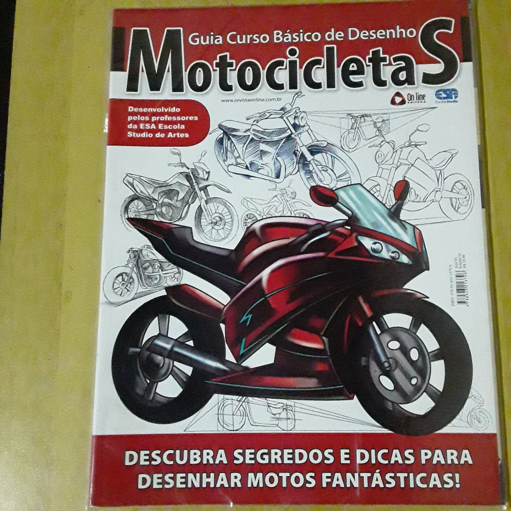 REVISTA GUIA CURSO BÁSICO DE DESENHO MOTOCICLETAS