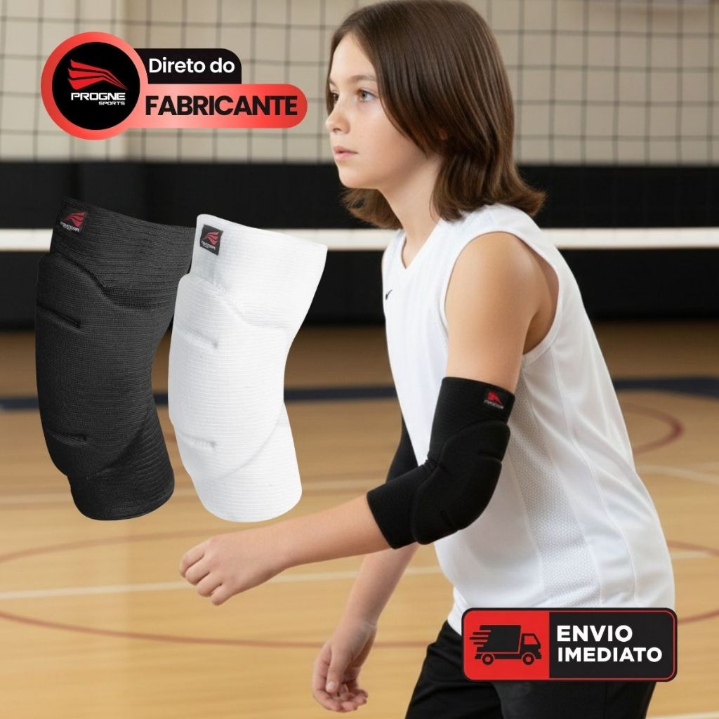 COTOVELEIRA INFANTIL COM PROTEÇÃO DE IMPACTOS – ESPUMA ACOLCHOADA – PROGNE SPORTS