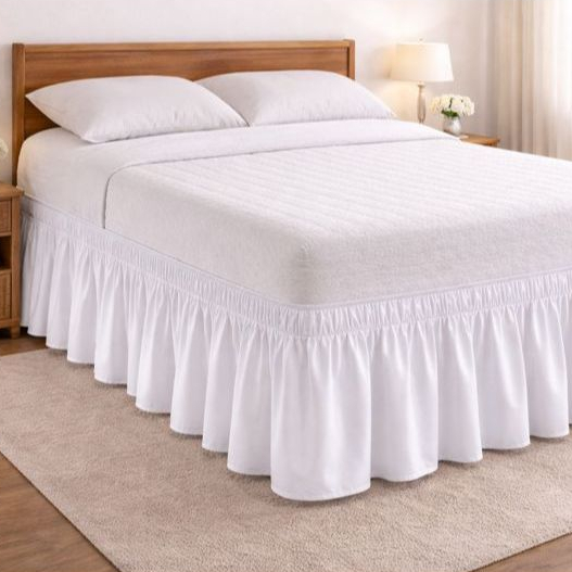 Saia Para Cama Casal Com 2 elásticos
