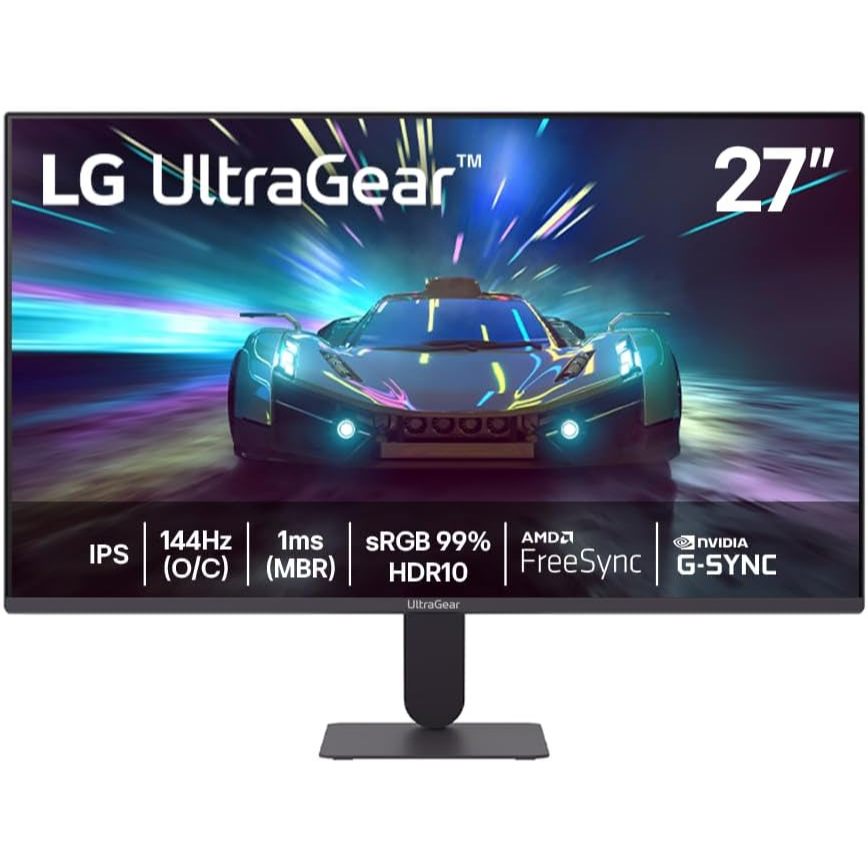 Monitor LG UltraGear™ 27G411A-B 27",FHD, 144Hz, 1ms (MBR), NVIDIA G-SYNC, AMD FreeSync, HDR10