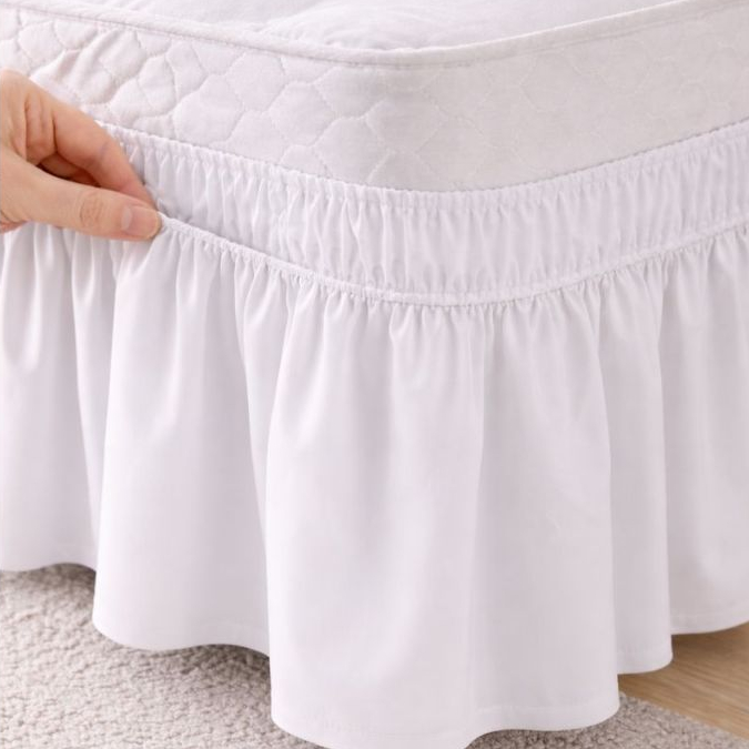 Saia  Para Cama Box Casal  Com Elástico em Toda Volta Basic