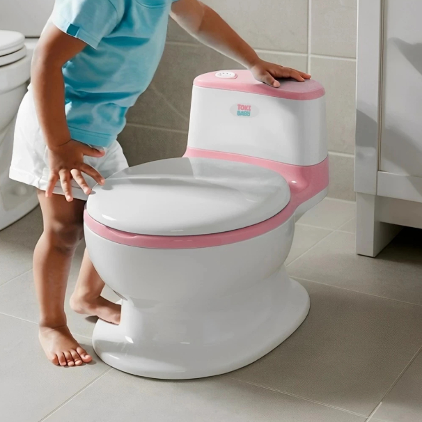 Troninho Privada Simulador Assento Acolchoado Descarga Pinico Infantil idade Desfralde  ref: MK1340