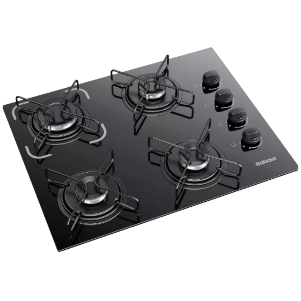 Cooktop Itatiaia Essencial 4 Bocas Preto – Bivolt 127/220V Moderno e Potente