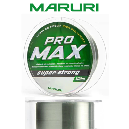 Linha Maruri Pro Max Monofilamento Super Strong - 300 metros - Vários Tamanhos