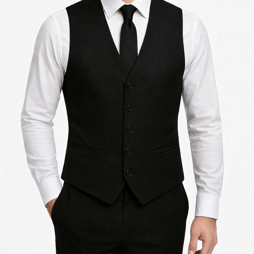 Colete Social Masculino Slim De Luxo Com Regulagem