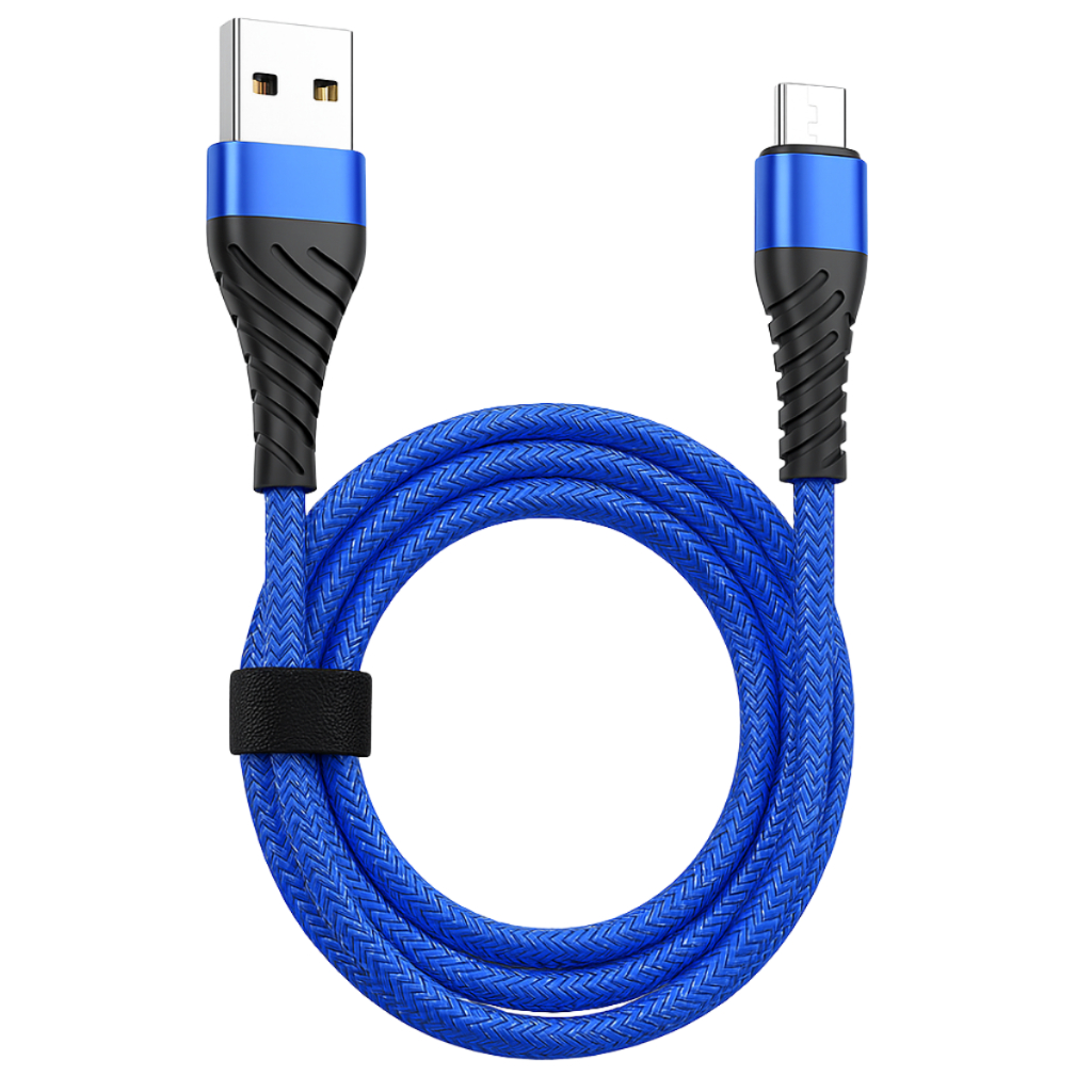 Cabo V8 Micro USB Carregador 2 Metros Dados Carregamento Rápido