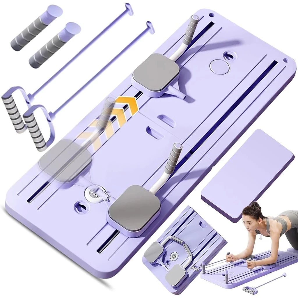 Prancha Para Pilates e Abdominal Multifuncional 9 em 1 | Treino Completo, Dobrável, Portátil