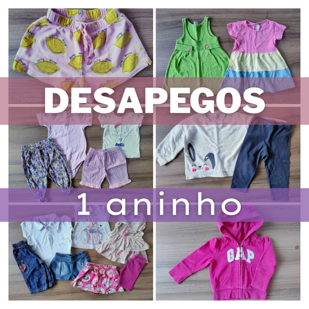 (Desapegos/Brechó Bebê) 🎀Roupas Infantil -  Tam 1 Ano Meninas - Lotes e Peças únicas