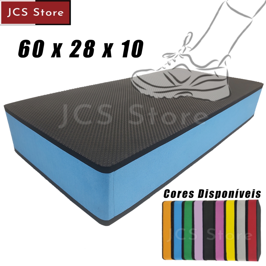 Step para Exercícios 60 X 28 X 10 Para Academia Fitness Aeróbico Esporte E.V.A