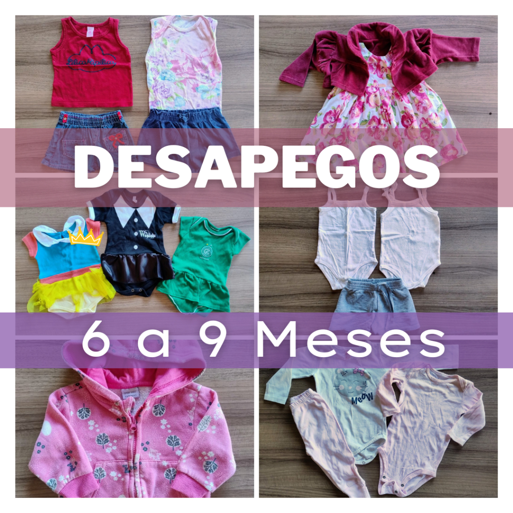 (Desapegos/Brechó Bebê) Roupas Infantil -  Tam 6 a 9 Meses Meninas - Lotes e Peças únicas