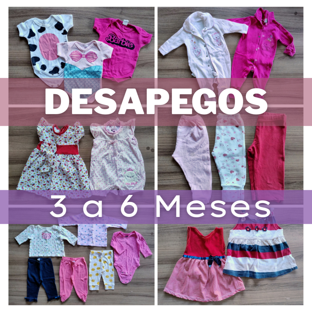 (Desapegos/Brechó Bebê) Roupas infantis -  Tam 3 a 6 Meses Meninas - Lotes e Peças únicas