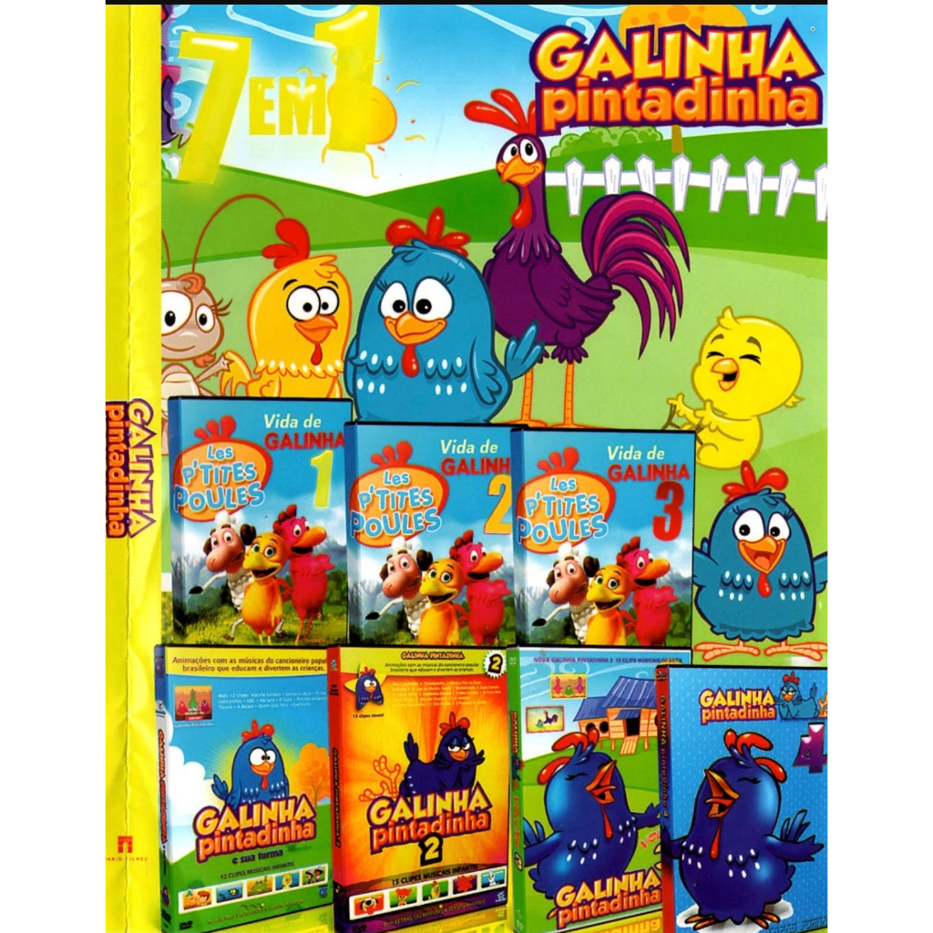 DVD Coleção  7 em 1 Galinha Pintadinha