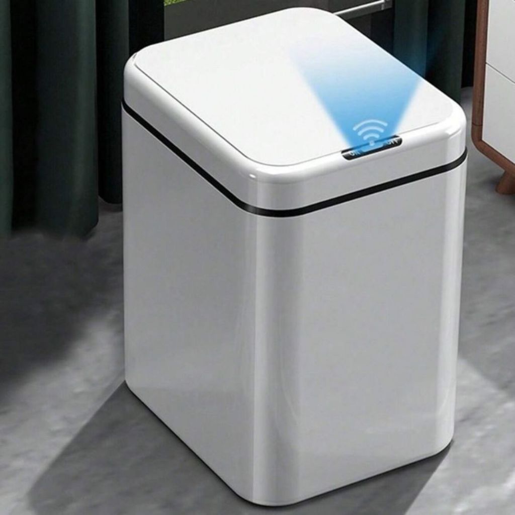 Lixeira Automática Inteligente 17/20 Cinza Litros Anti Odor Sensor Banheiro Cozinha Casa Escritorio.XHL_HOME