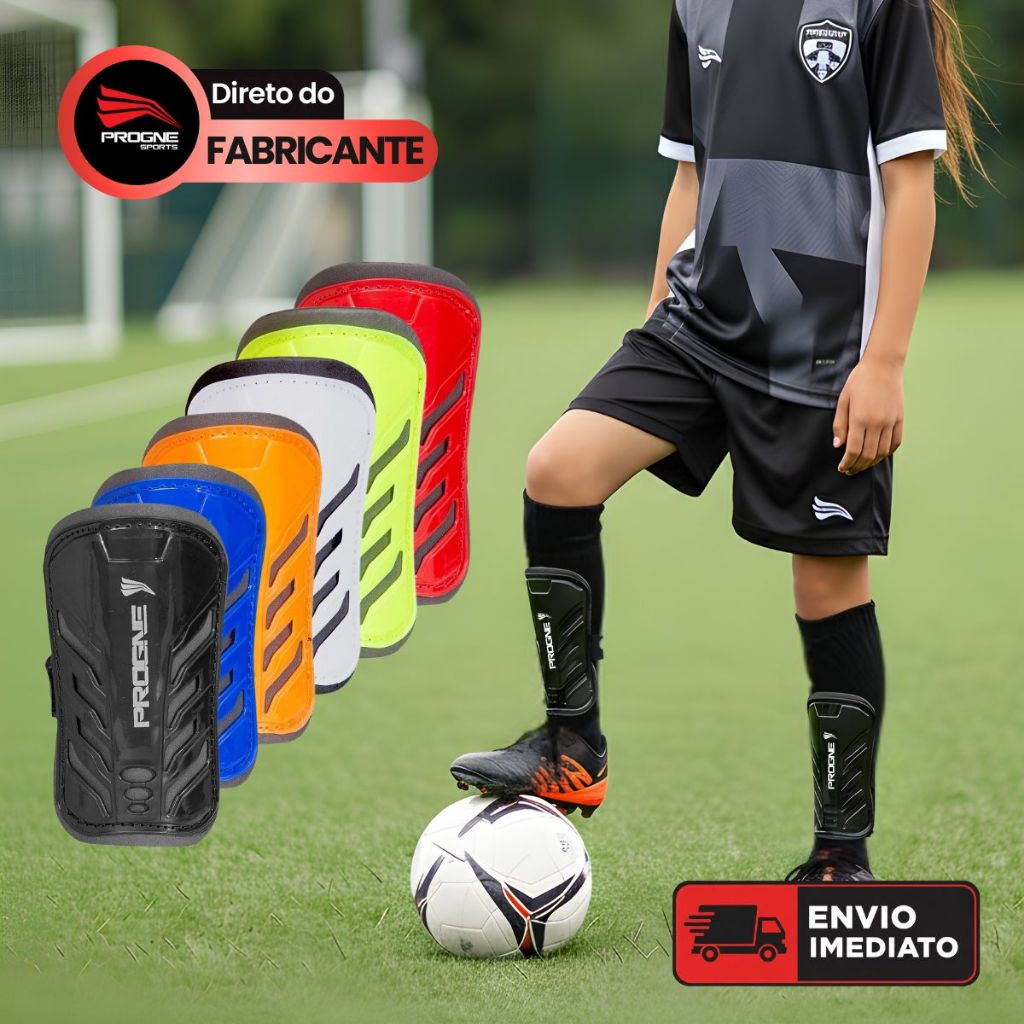CANELEIRA INFANTIL S/ TORNOZELEIRA BABY  (5 - 7 ANOS) - FUTEBOL CAMPO FUTSAL SOCIETY - PROGNE SPORTS