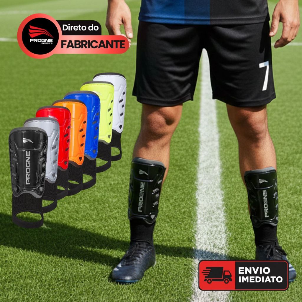 CANELEIRA C/ TORNOZELEIRA IRON ADULTO PROFISSIONAL - FUTEBOL CAMPO FUTSAL SOCIETY - PROGNE SPORTS