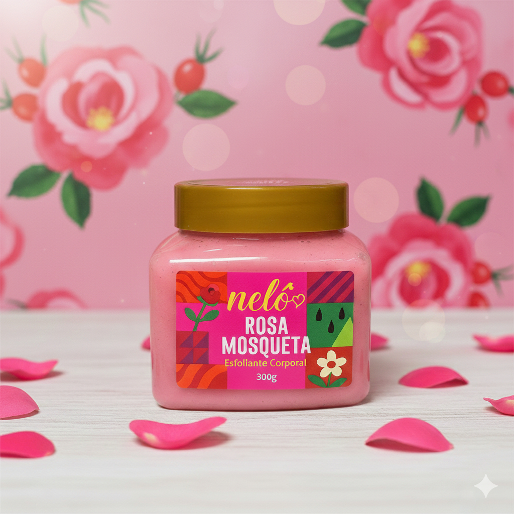 Esfoliante Corporal Feminino Rosa Mosqueta 300g