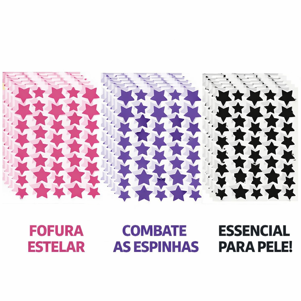 kit 40/80/120/200 ADESIVOS Hidrocolóides para ACNE Secativo SECA ESPINHAS CURATIVO Anti-Espinha