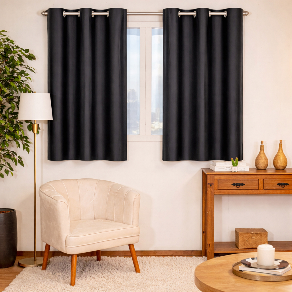 Cortina Corta Luz Blecaute Blackout 2,20 X 1,30 Decoração