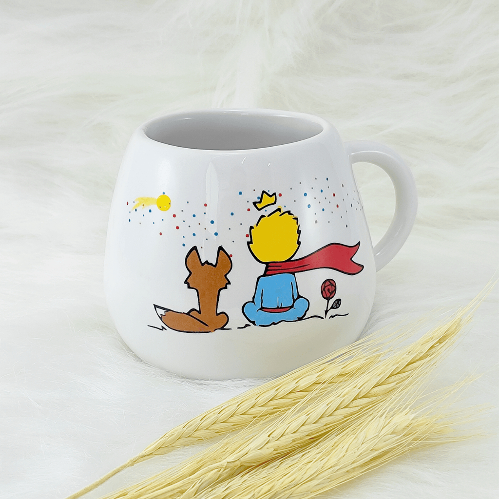 Caneca Bojuda Porcelana 500ml Pequeno Príncipe (variação)
