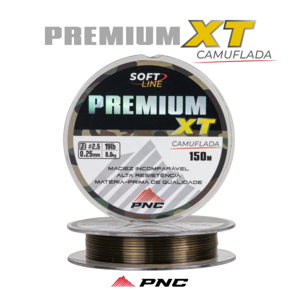 Linha Monofilamento Camu XT  Pinnacle Varias medidas 300mt Ultra Soft