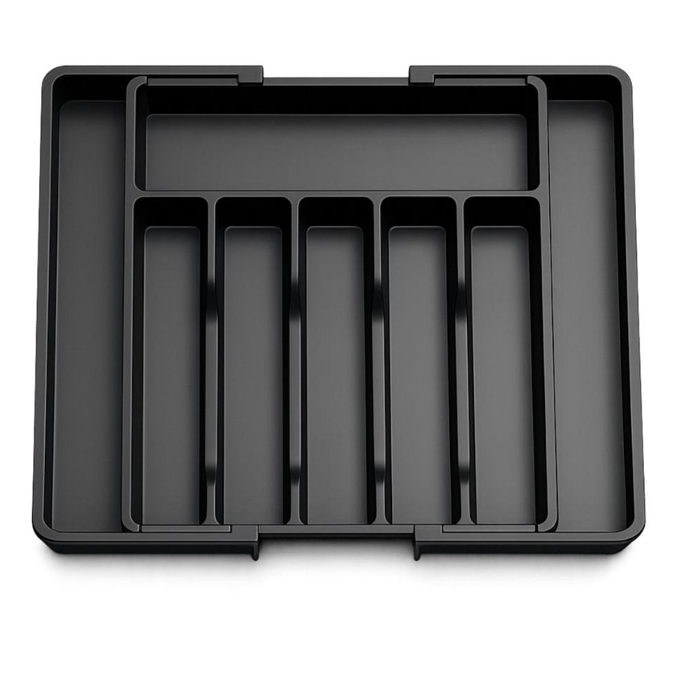 Organizador De Utensílios Porta Talheres Ajustável Expansível Gaveta Cozinha Bandeja Extensor Faca
