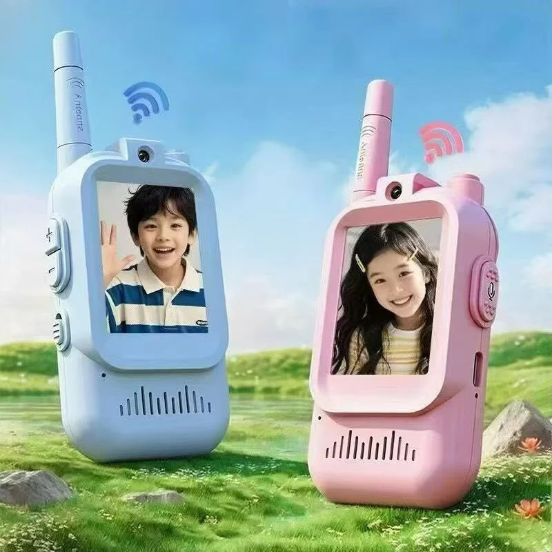 2026 Interfone De Vídeo Infantil walkie-talkie Para Meninos E Meninas Brinquedos Telefone Carregamento Sem Fio Crianças