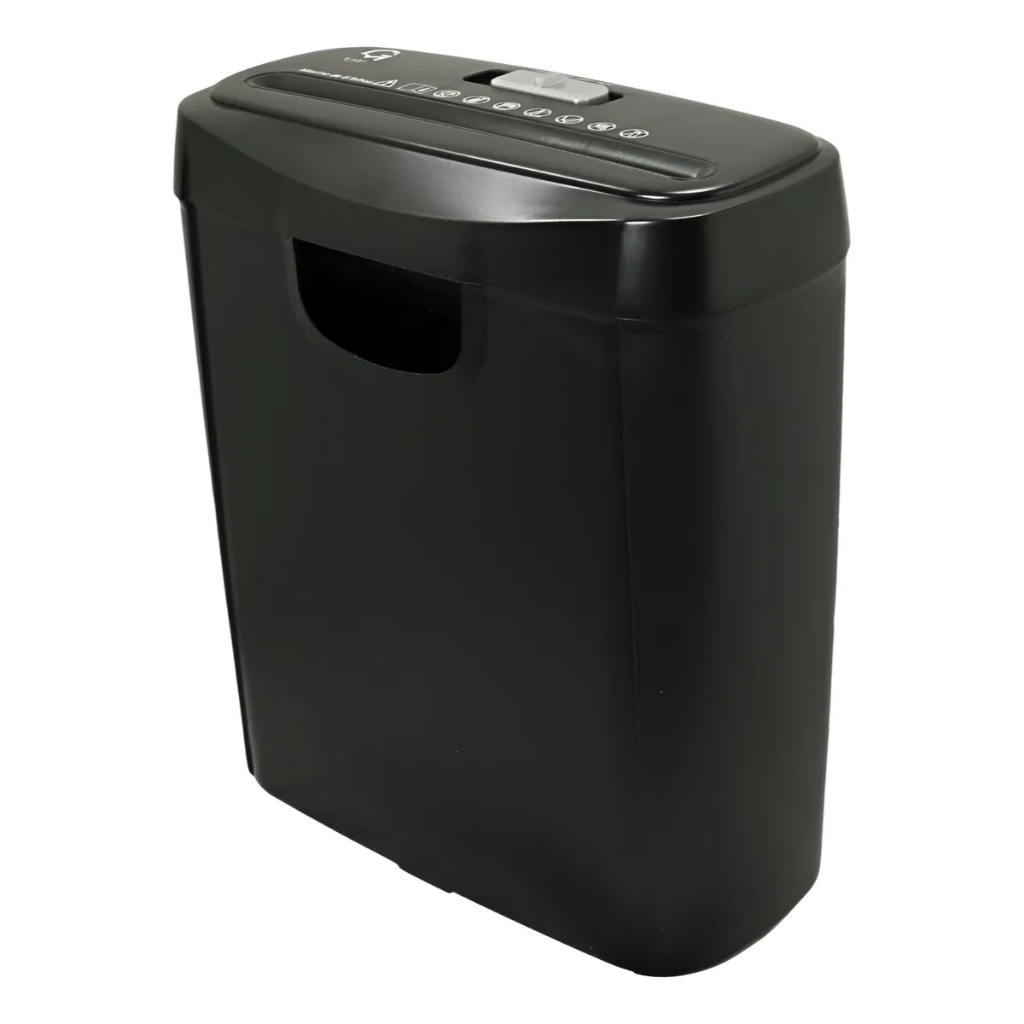 Triturador Fragmentadora De Papel Até 6 Folhas Giant Trituradora 127v  e 220v Black 10 Litros