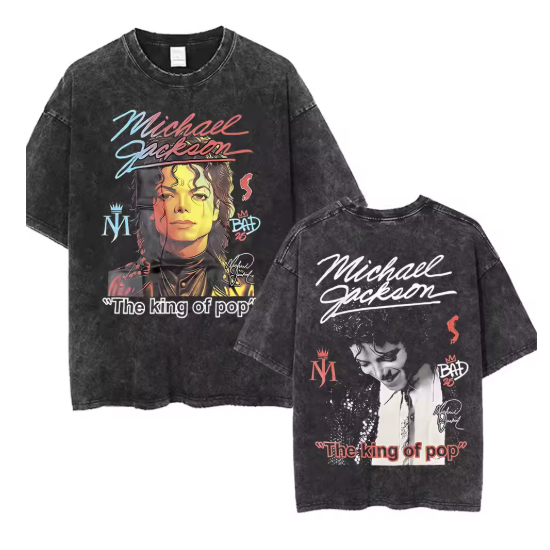 Camiseta Inspirada no Rei do Pop | Michael Jackson Vintage | Unissex