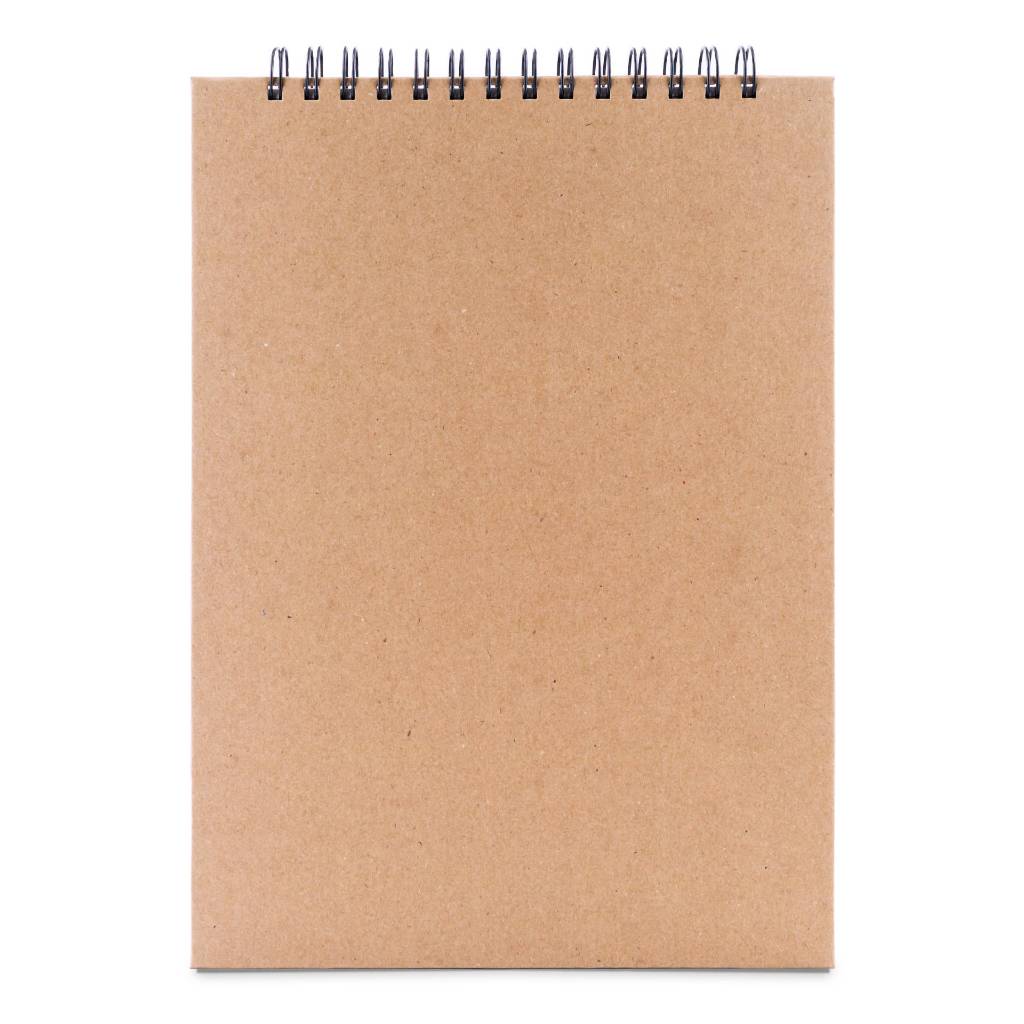 Caderno Sketchbook A4+ Capa Dura para Desenho e Aquarela - Kraft