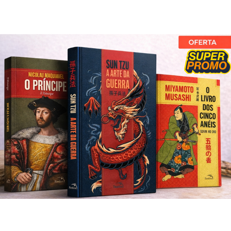 Kit O principe de maquiável O livro dos cinco Anéis Arte da guerra envio imediato