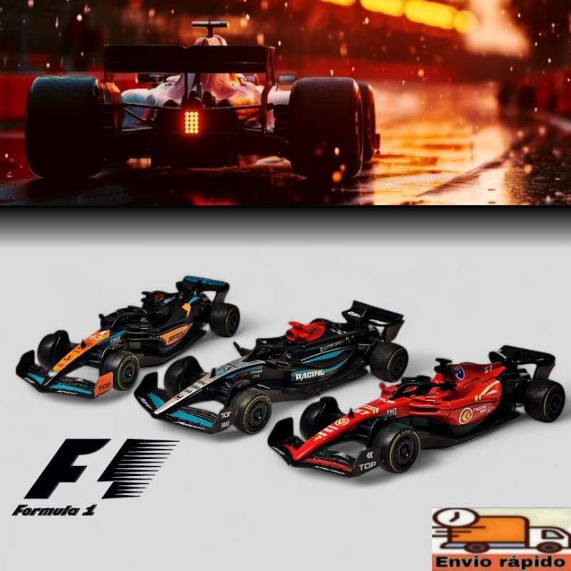 Miniatura de Ferro 1/43 Formula 1 Fricção Coleção Carrinho Diecast
