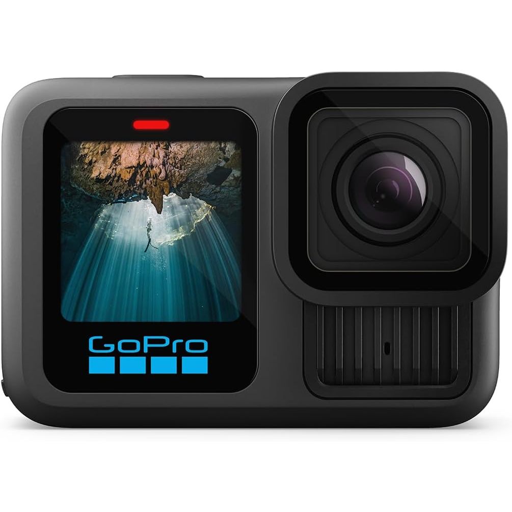 GoPro HERO13 Black - Câmera de ação à prova d'água 10m, 5.3K60, HLG HDR, 27MP, HyperSmooth 6.0, GPS,