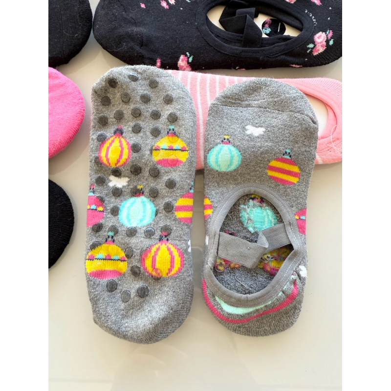 Kit 12 pares Meia yoga Pilates C/ Antiderrapante  Modelo com Estampa /Lisa SortidaTam.35-41