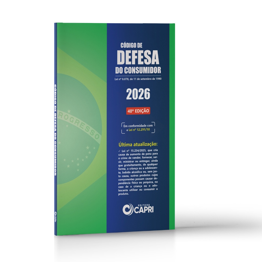 Livro Código de Defesa do Consumidor Atualizado 2026 - Edição 40
