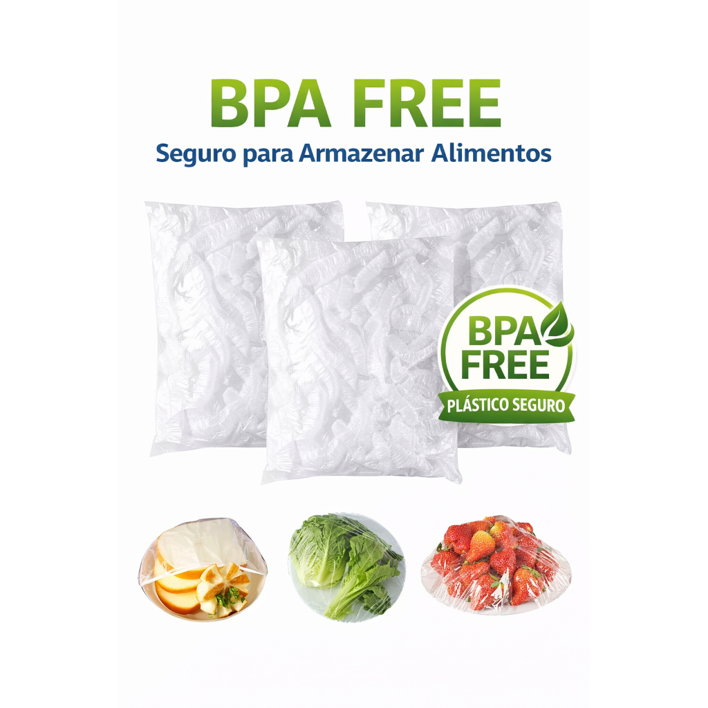 Protetor de Alimentos Grande 200UN 45x50 cm - Grande, Descartável e BPA Free